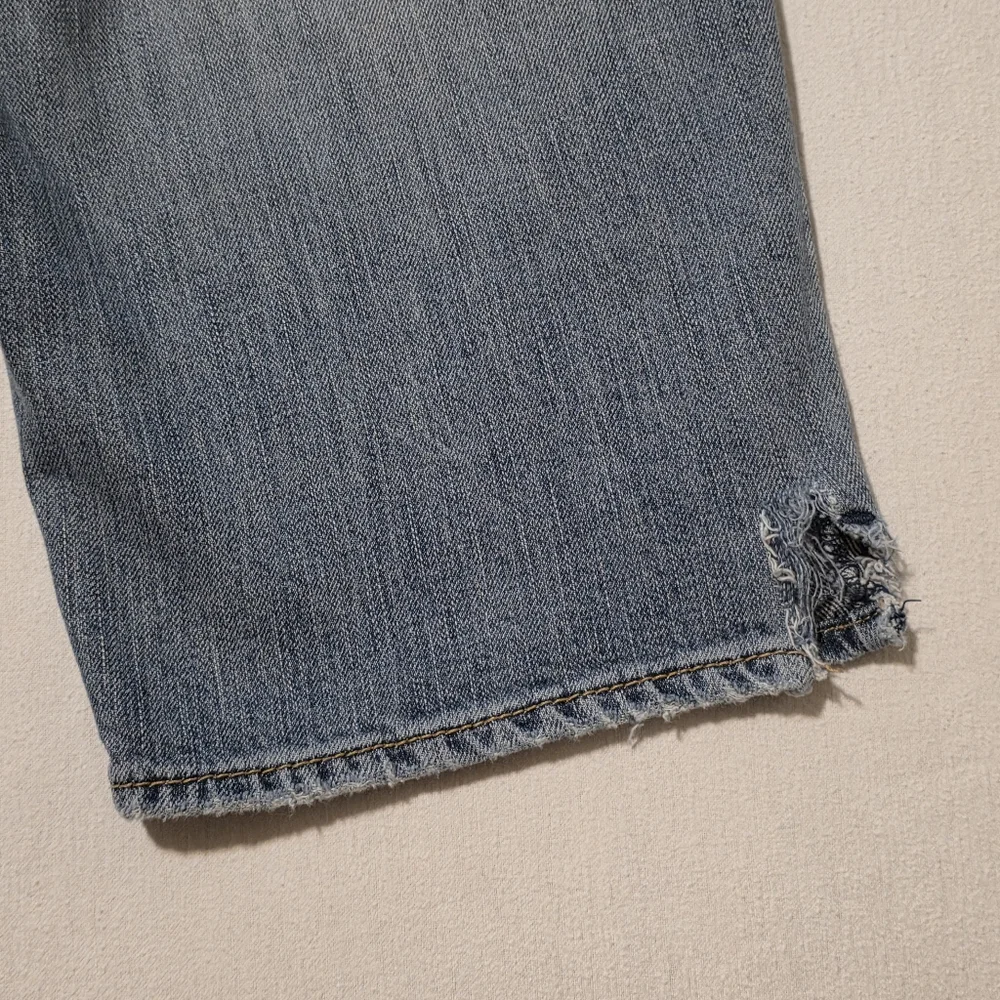 Silver Hillary Bermuda Denim Jean Shorts Fashion Distressing And Holes Low Rise